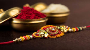 Rakhi Gift for Brother with Roli and Chawal